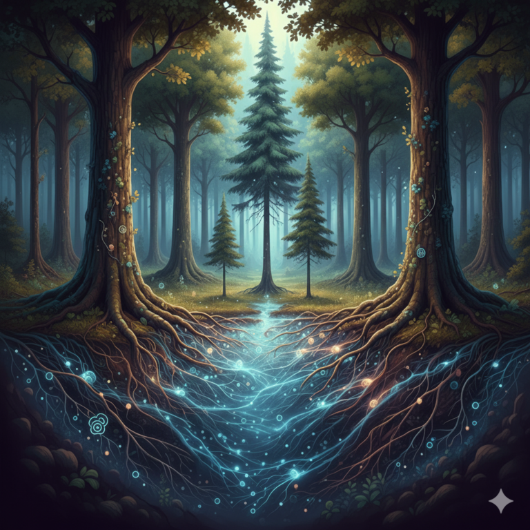 Wood Wide Web: Cómo los árboles hablan a través de los hongos.